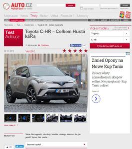 Toyota C-HR, Auto.cz