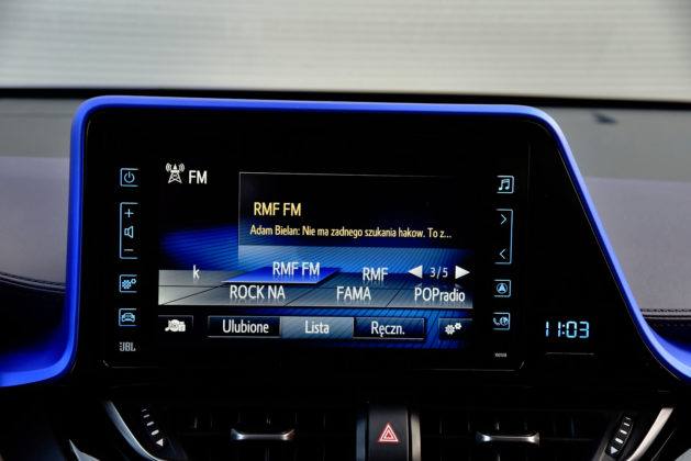 Toyota C-HR - wyświetlacz, radio