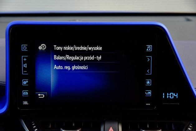 Toyota C-HR - wyświetlacz, ustawienia audio