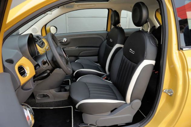 Używany Fiat 500 - opinie - fotel kierowcy