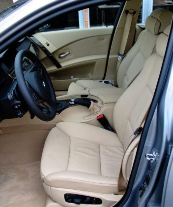 BMW 545i - fotel kierowcy