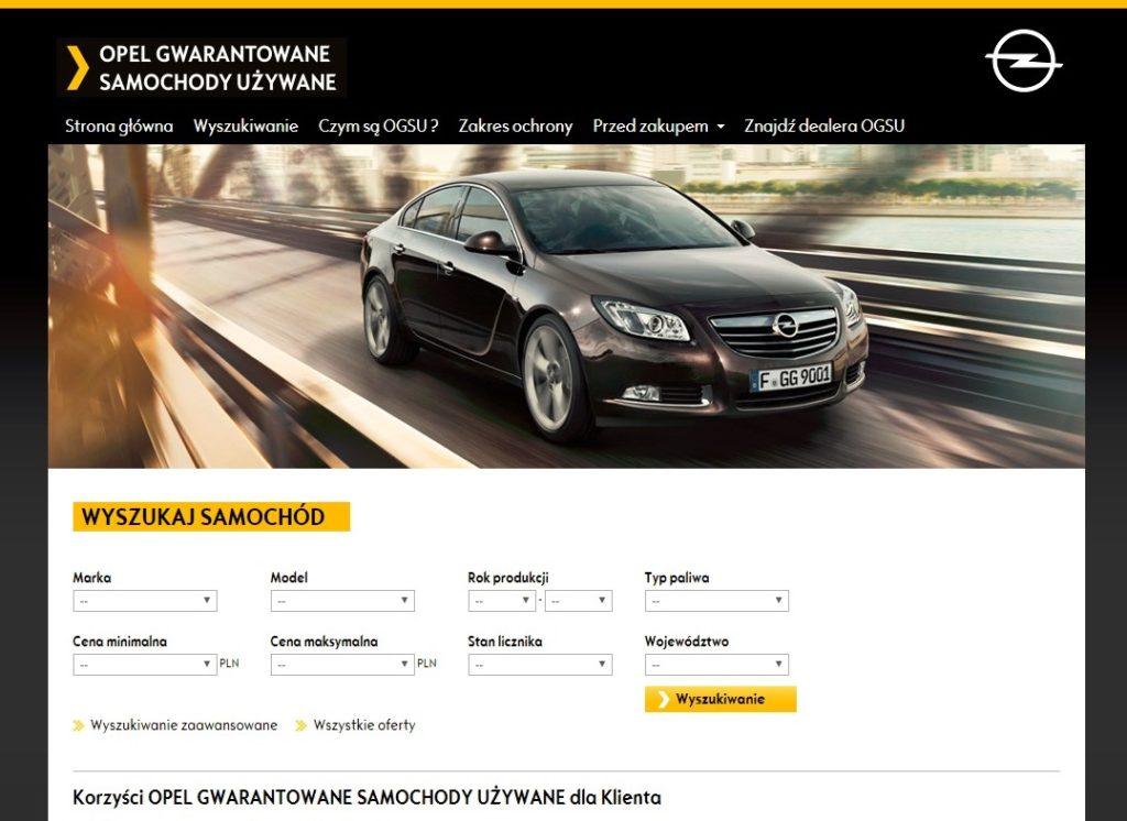 Opel gwarantowane samochody używane