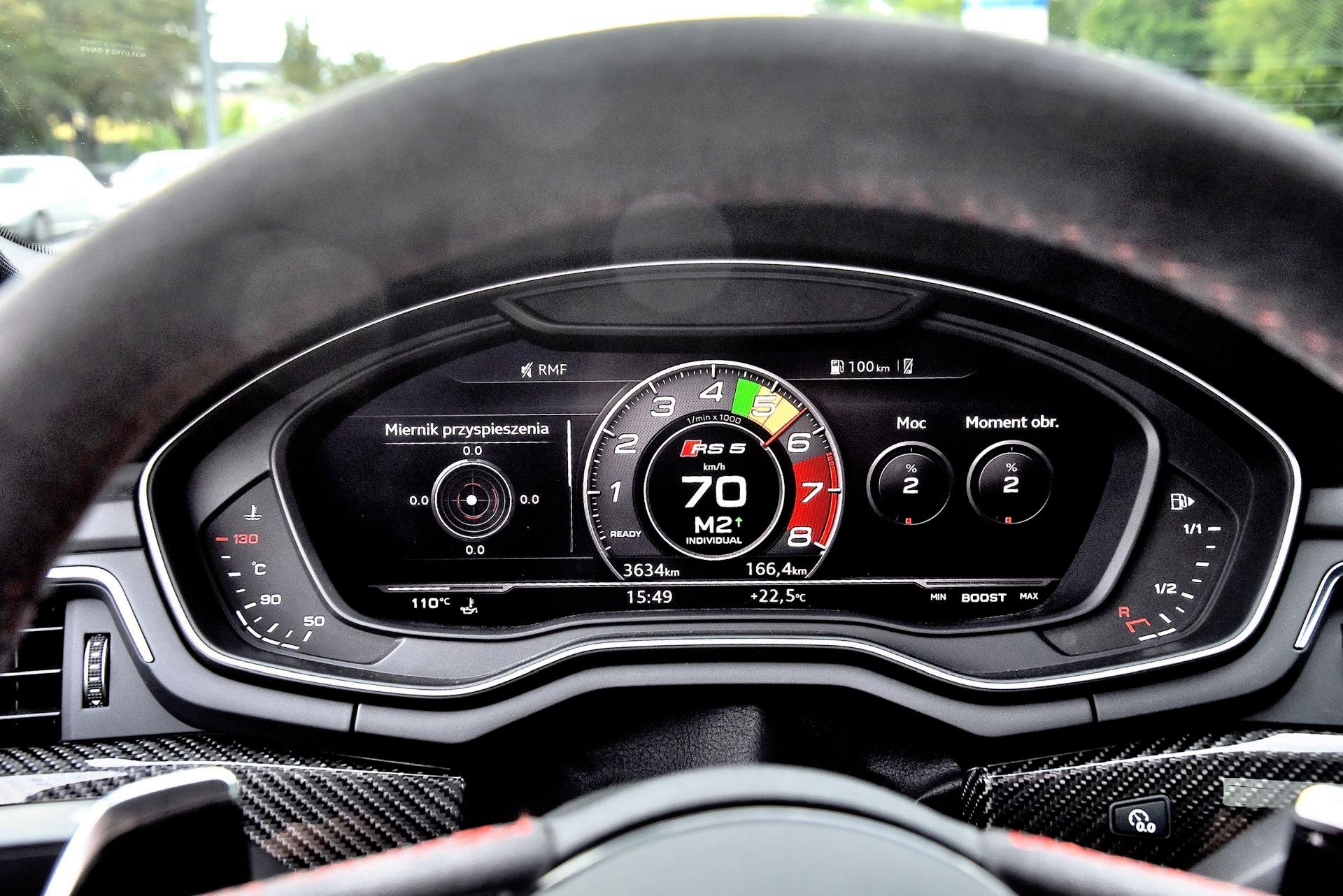 Audi RS 5 - wskaźniki