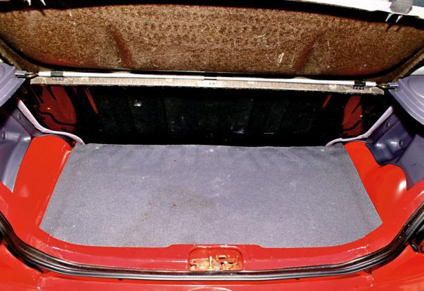 Daewoo Matiz - bagażnik
