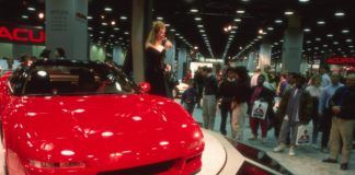 Prototyp Acura NS-X, salon samochodowy w Chicago 1989