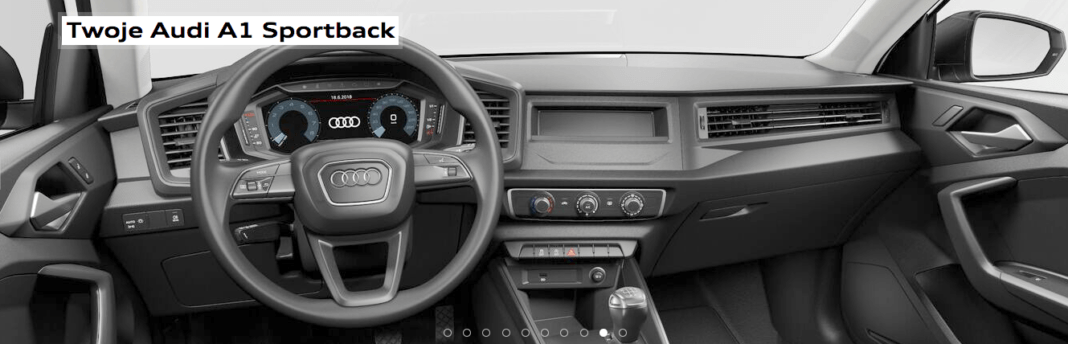 Audi A1 Sportback - kokpit