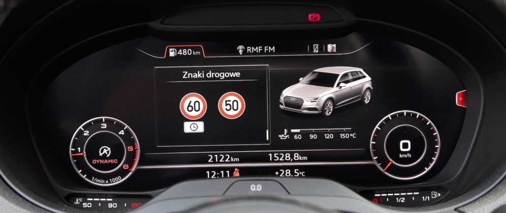 Audi A3 Sportback - zegary