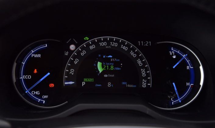 Toyota RAV4 Hybrid - zegary