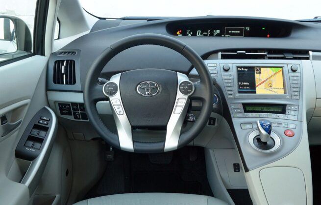 Toyota Prius III deska rozdzielcza