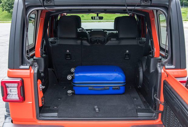 Jeep Wrangler Unlimited – bagażnik