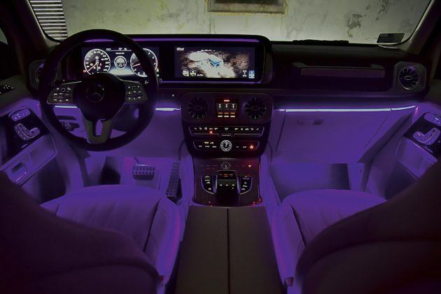 Mercedes G 500 – oświetlenie nastrojowe