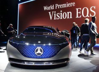 Mercedes Vision EQS – klasa S „na prąd” | Frankfurt 2019