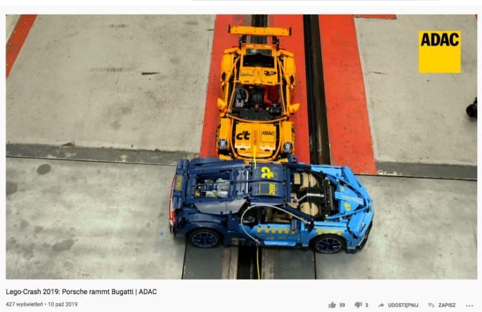 Porsche 911 GT3 z Lego i Bugatti Chiron z Lego