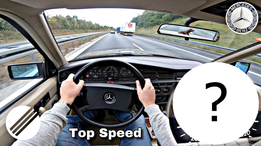 Ile wyciągnie 30letni Mercedes W201 na autostradzie?