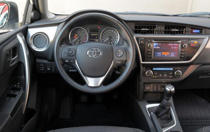 Toyota Auris II deska rozdzielcza