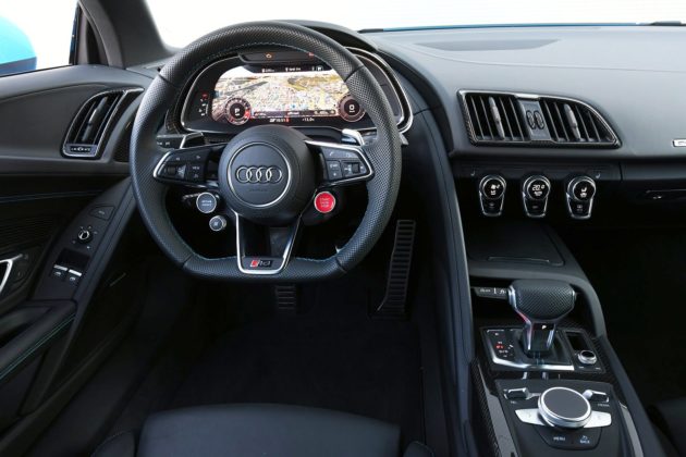 Audi R8 V10 performance po liftingu (2020) - deska rozdzielcza