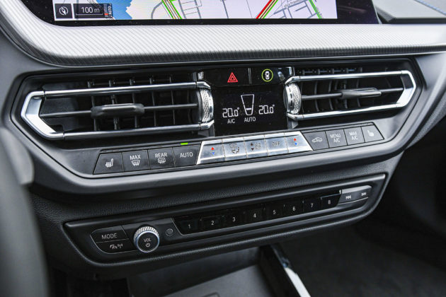 BMW serii 1 - panel klimatyzacji