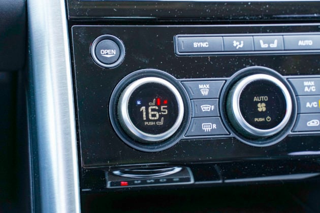 Land Rover Discovery - panel klimatyzacji