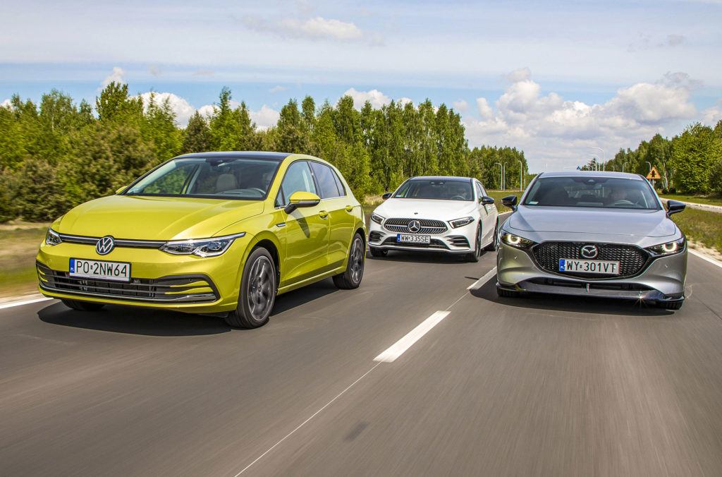 Mazda 3, Mercedes klasy A, Volkswagen Golf – porównanie, test, opinie ...