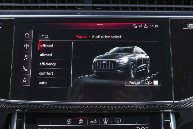 Audi SQ8 – ekran