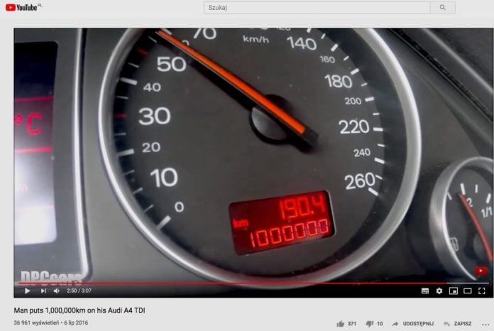 Milion kilometrów w Audi