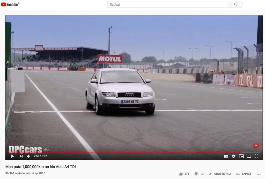 Milion kilometrów w Audi A4
