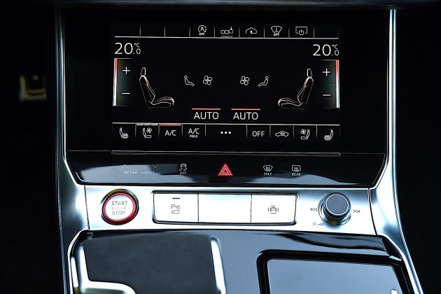 Audi RS 6 Avant – panel klimatyzacji