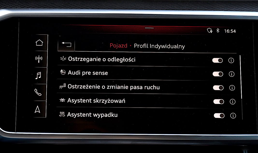 Audi RS 6 Avant – systemy bezpieczeństwa
