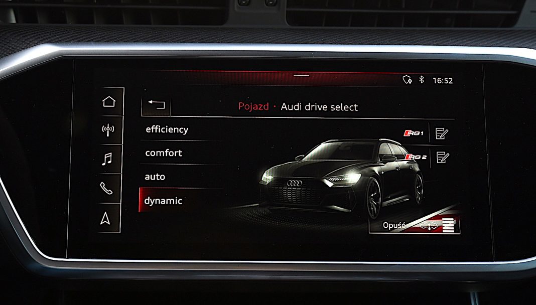 Audi RS 6 Avant – tryby jazdy