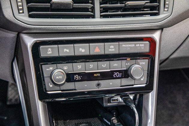 Volkswagen T-Cross - panel klimatyzacji