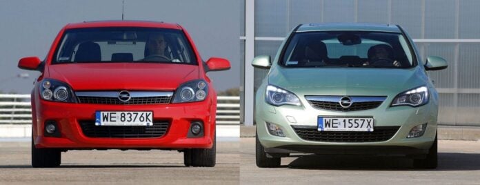 Opel Astra H i Astra J