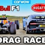 Bugatti Chiron kontra bolid F1 – wyjątkowy wyścig na 1/4 mili
