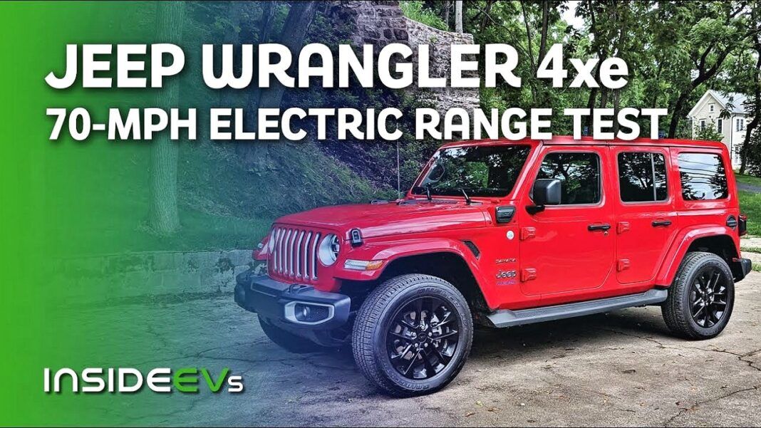 Jeep Wrangler 4xe test zużycia prądu w trasie