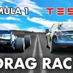 Tesla Model S kontra bolid F1 w wyścigu na 1/4 mili
