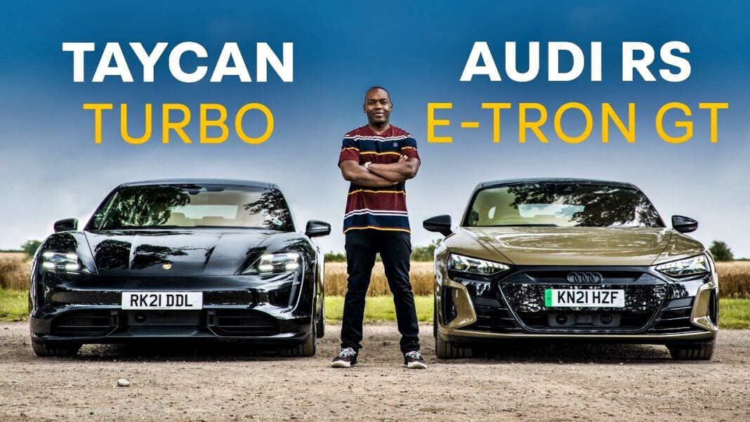 Audi RS etron GT kontra Porsche Taycan Turbo porównanie