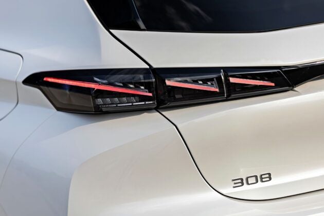 Peugeot 308 - tylne światła