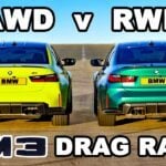 BMW M3 RWD kontra BMW M3 xDrive w wyścigu na 1/4 mili