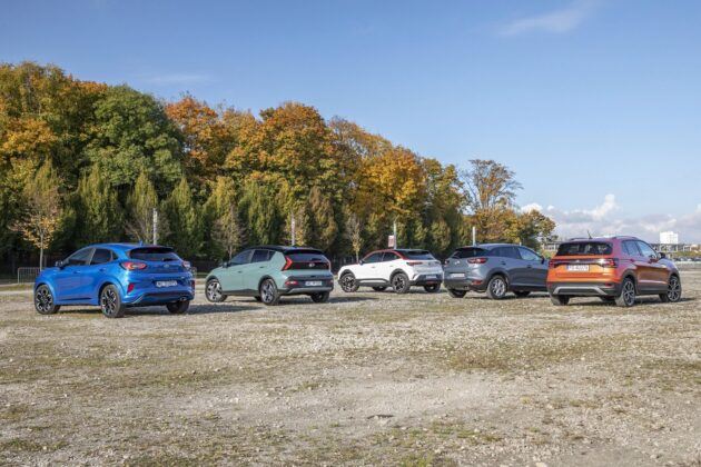 Ford Puma, Hyundai Bayon, Mazda CX-3, Opel Mokka, Volkswagen T-Cross (2021) - test, porównanie
