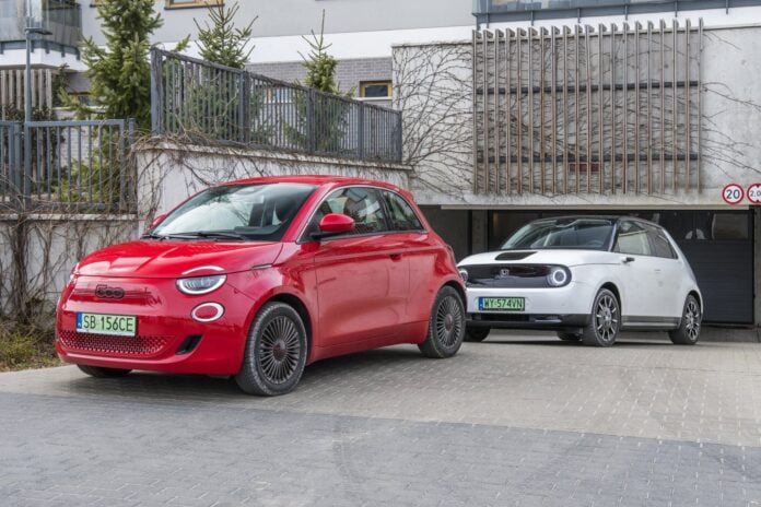 Fiat 500 vs Honda e test porównanie 2023