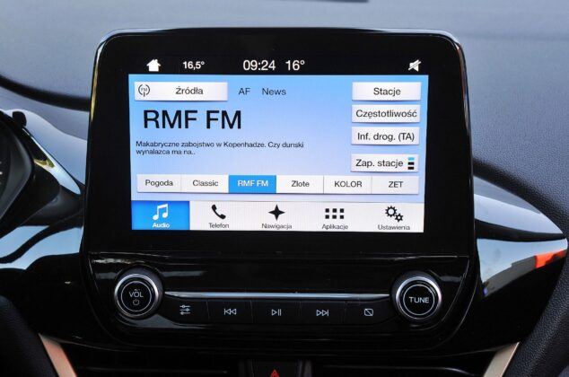 Ford Fiesta VIII ekran