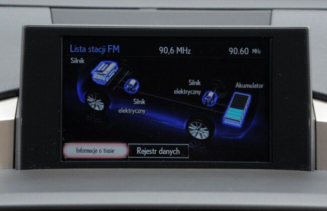 Lexus NX I - ekran