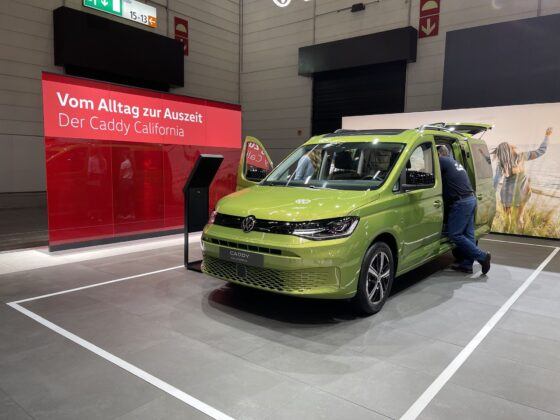 VW Caddy California. Caravan Salon Dusseldorf 2022