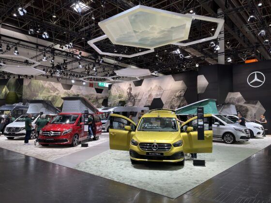 Mercedes klasy T. Caravan Salon Dusseldorf 2022