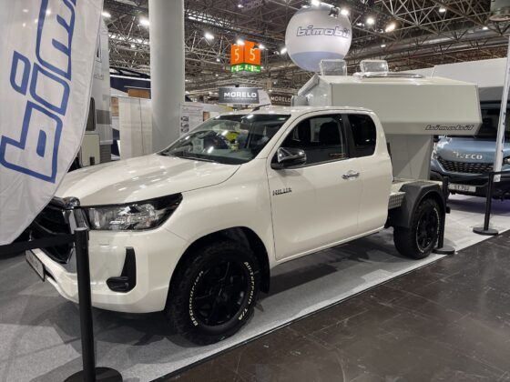 Bimobil Toyota Hilux. Caravan Salon Dusseldorf 2022