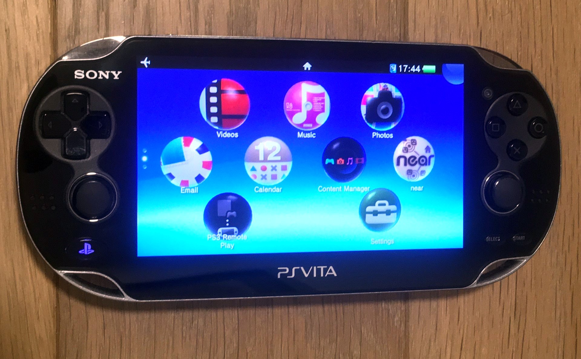 PlayStation Vita - menu