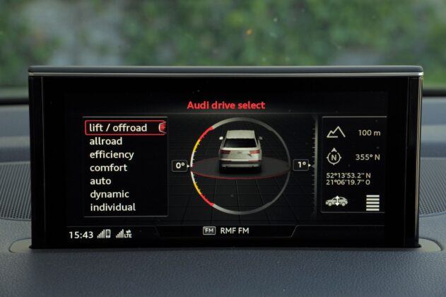 Audi Q7 II - ekran