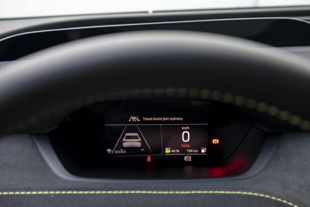 Skoda Enyaq Coupe RS iV (2023) - test - cyfrowe wskaźniki