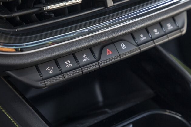 Skoda Enyaq Coupe RS iV (2023) - test - przyciski