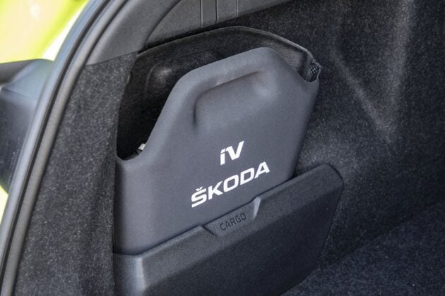 Skoda Enyaq Coupe RS iV (2023) - test - torba na przewody