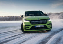 Skoda Drifting on Ice Record 20th January 2023 Sweden Copyright Malcom Griffiths Contact:malcy1970@me.com IG:@malcy1970